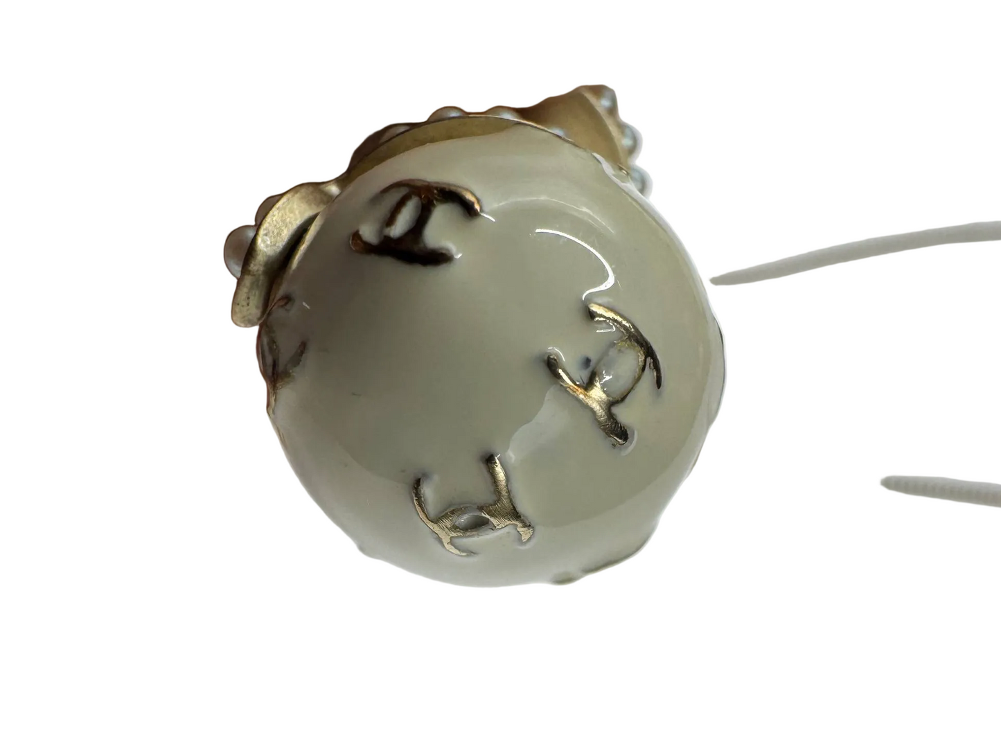 Extremely Rare Chanel c.2005 Snowman Pendant Necklace