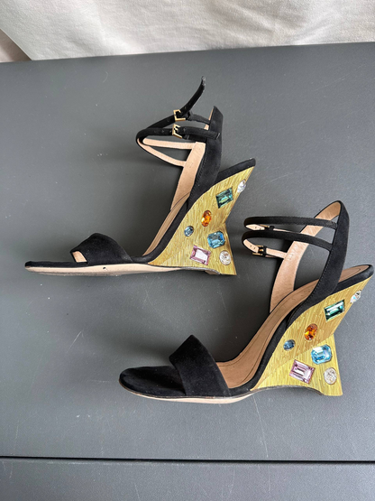 Gucci by Tom Ford Engel Swarovski Jewelled Sandals Heels