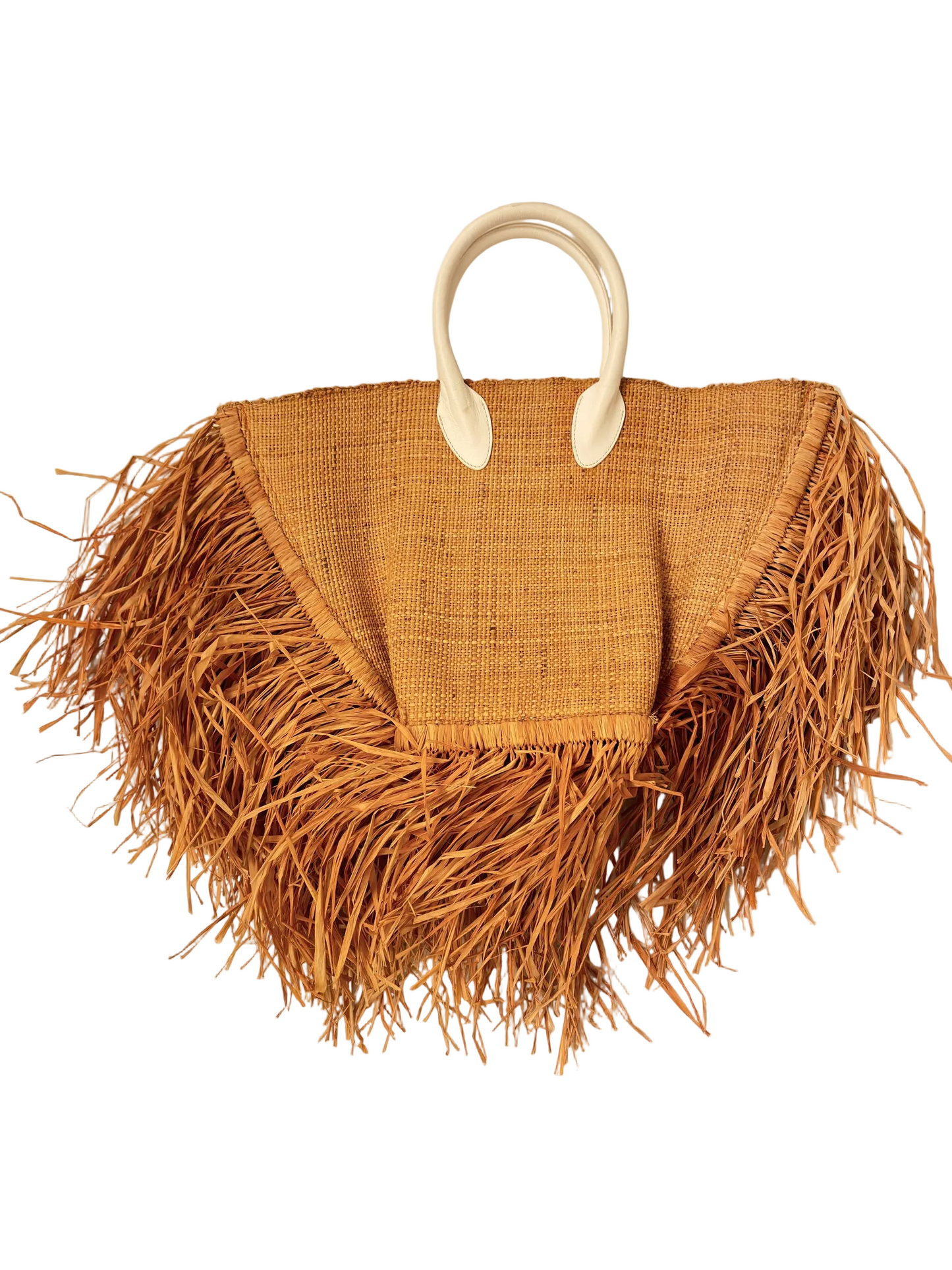 Jacquemus Le Baci Fringed Straw Beach Tote Bag
