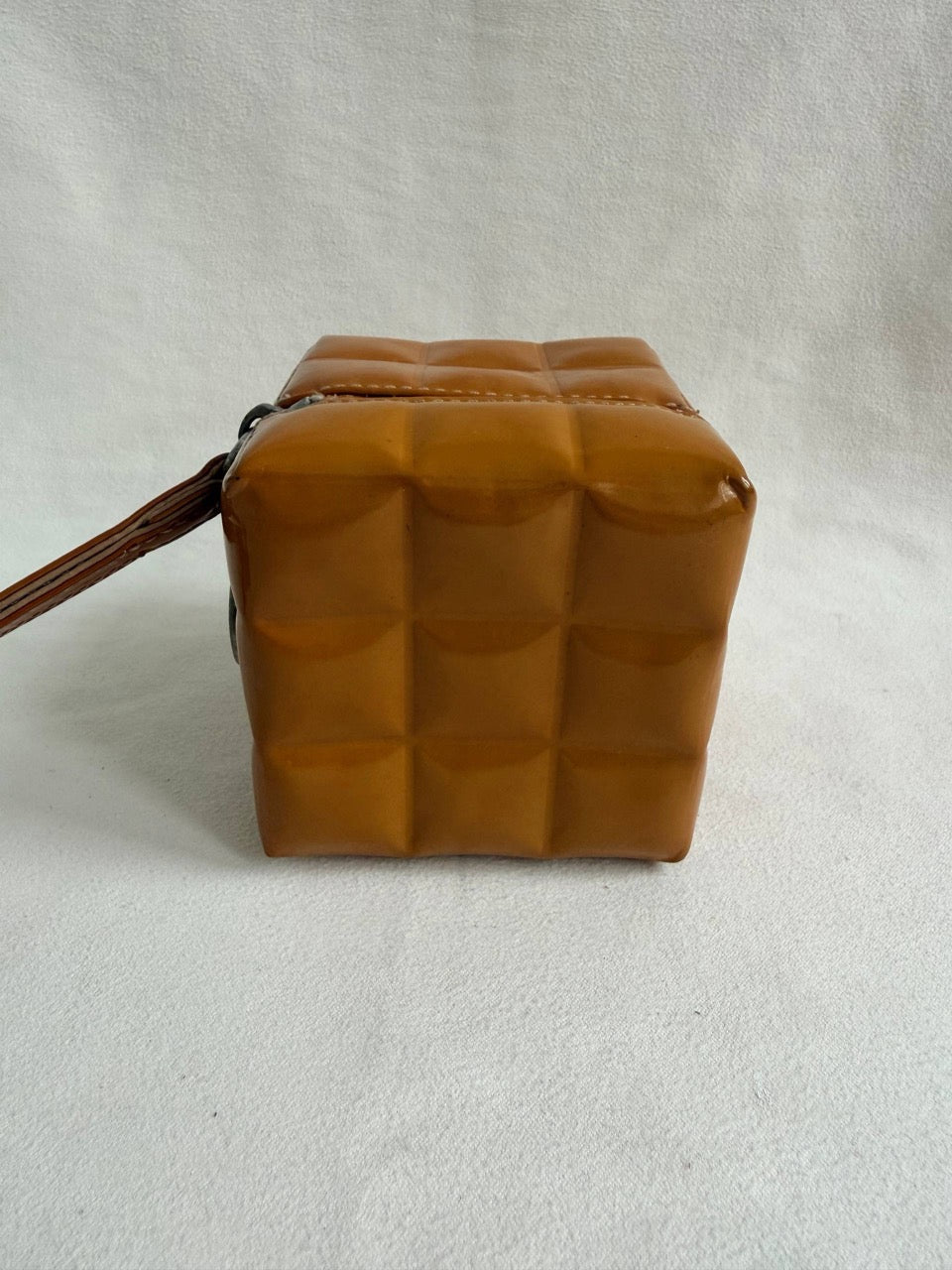Chanel Minaudiere Quilted Cube Mini Wrist Bag