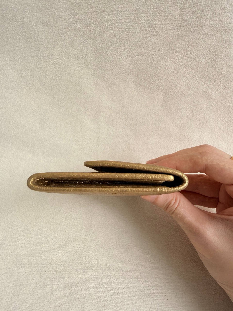 Chanel Key Pouch Bag Charm Gold Metallic