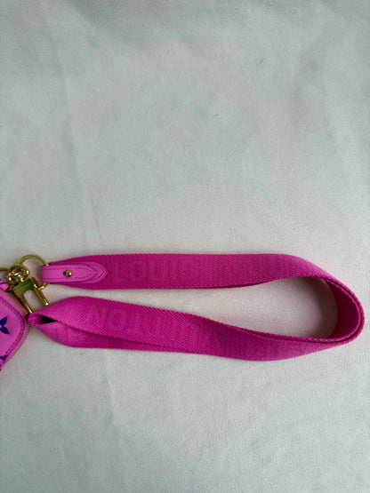 Louis Vuitton Multi Pochette Case Lanyard Pink Monogram