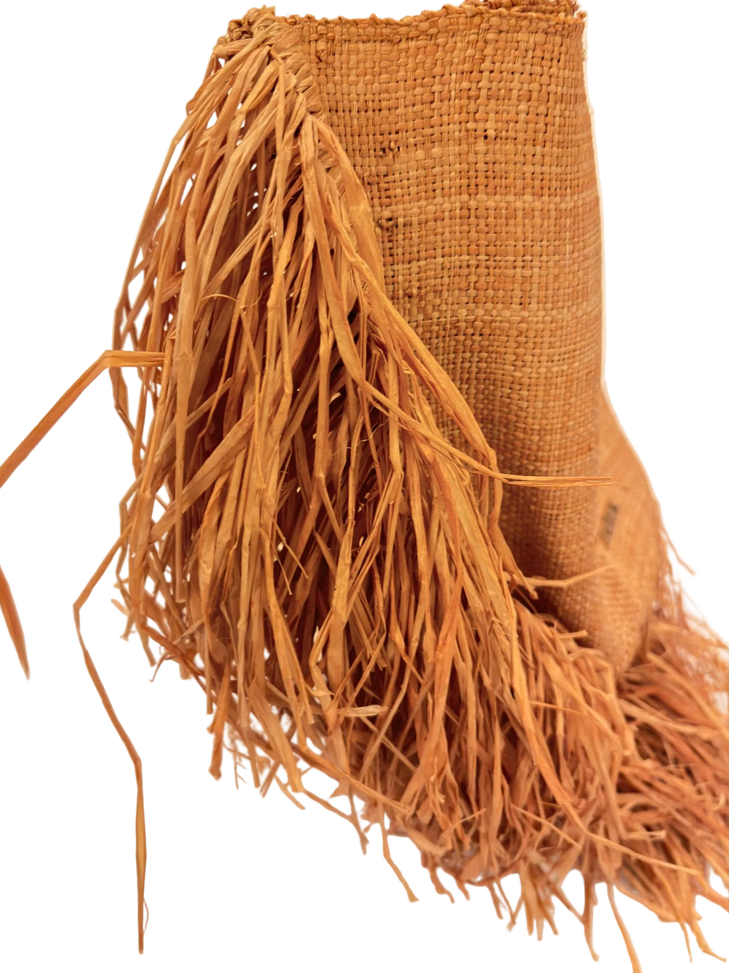 Jacquemus Le Baci Fringed Straw Beach Tote Bag