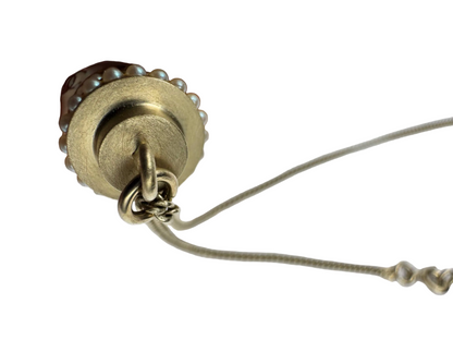 Extremely Rare Chanel c.2005 Snowman Pendant Necklace