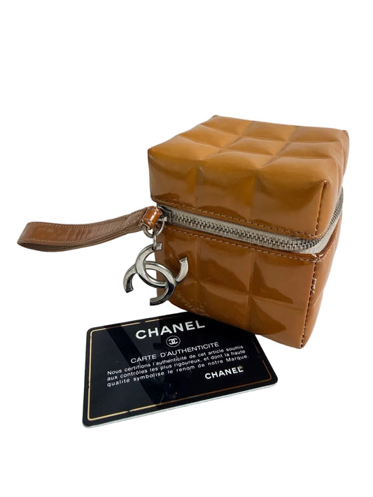Chanel Minaudiere Quilted Cube Mini Wrist Bag
