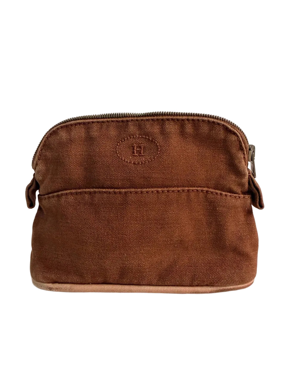 Hermes Mini Bolide Case Toiletry Pouch Brown