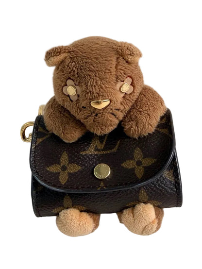 Limited Edition Louis Vuitton 2025 Cat Plushie Earpods Case Bag Charm