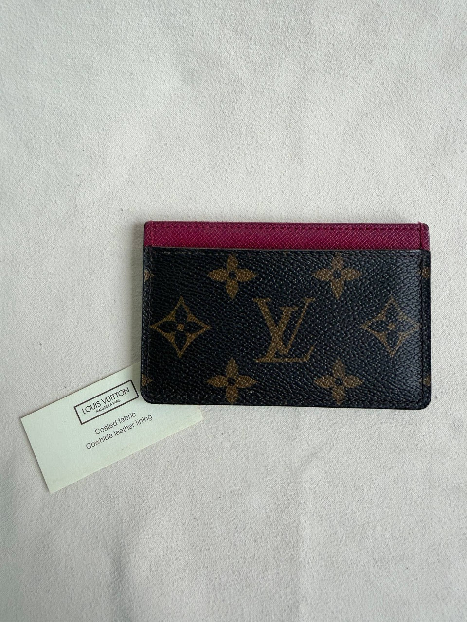 Louis Vuitton Monogram Cardholder Case Fuchsia