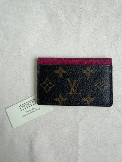 Louis Vuitton Monogram Cardholder Case Fuchsia