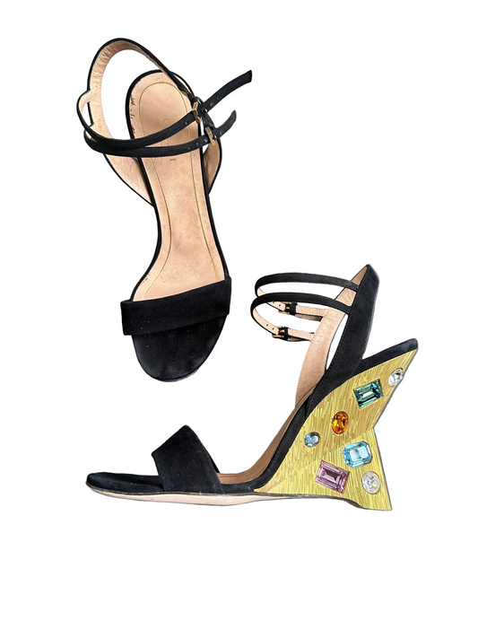 Gucci by Tom Ford Engel Swarovski Jewelled Sandals Heels